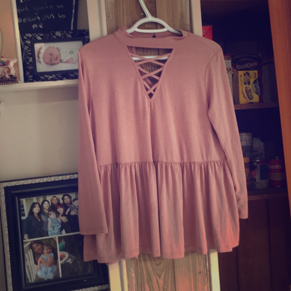 Tea Rose colored blouse